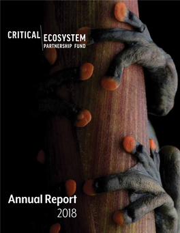 Annual Report 2018 Critical Ecosystem Partnership Fund CEPF’S GOAL