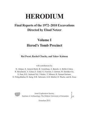 (Eds.), Herodium