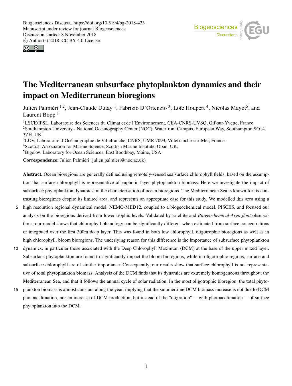 The Mediterranean Subsurface Phytoplankton Dynamics and Their