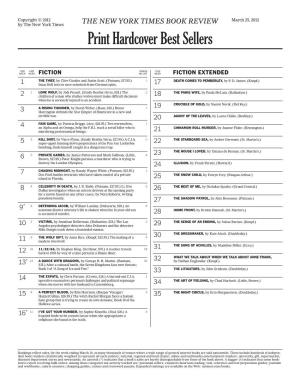 NY Times Bestsellers 032512