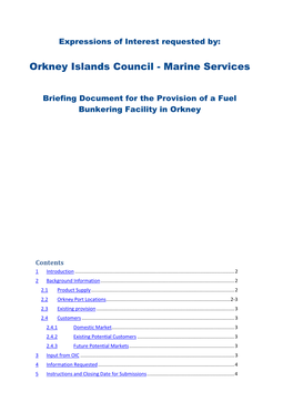 Orkney Islands Council - Marine Services