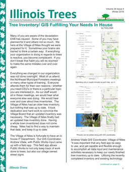 Tree Inventory/ GIS Fulfilling Your Needs in House by Tony Dati