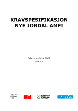 Kravspesifikasjon Nye Jordal Amfi