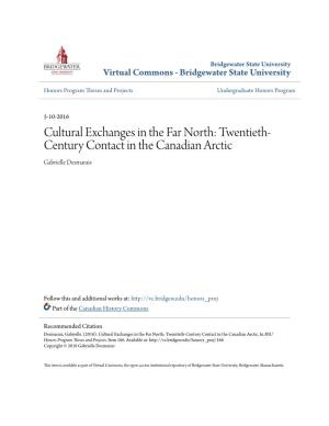 Twentieth-Century Contact in the Canadian Arctic