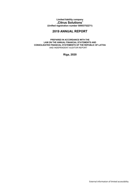 Annual Report 2019