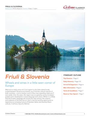 Friuli & Slovenia