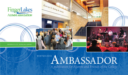 AMBASSADOR a Publication for Alumni and Friends of the College EDITORS Lisa M