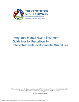 Integrated Mental Health Treatment Guidelines for Prescribers in Intellectual and Developmental Disabilities