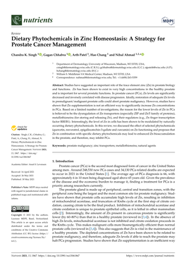A Strategy for Prostate Cancer Management