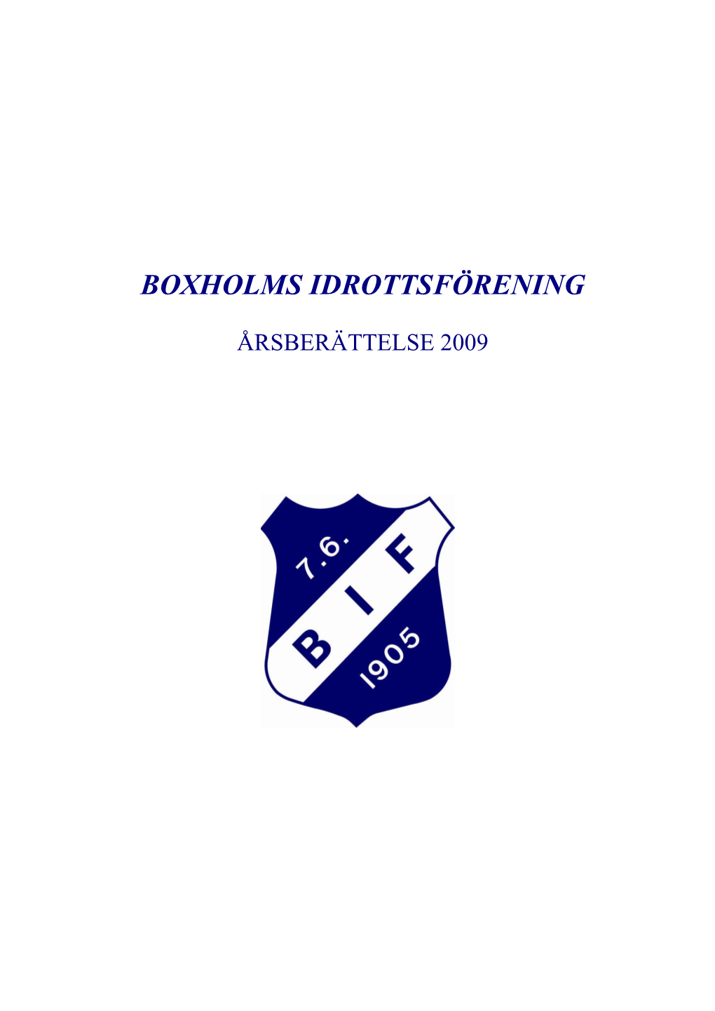 Boxholms Idrottsförening