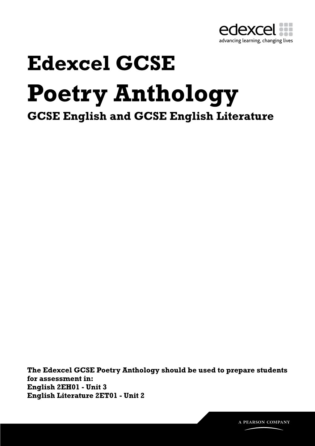 Poetry Anthology GCSE English And GCSE English Literature - DocsLib