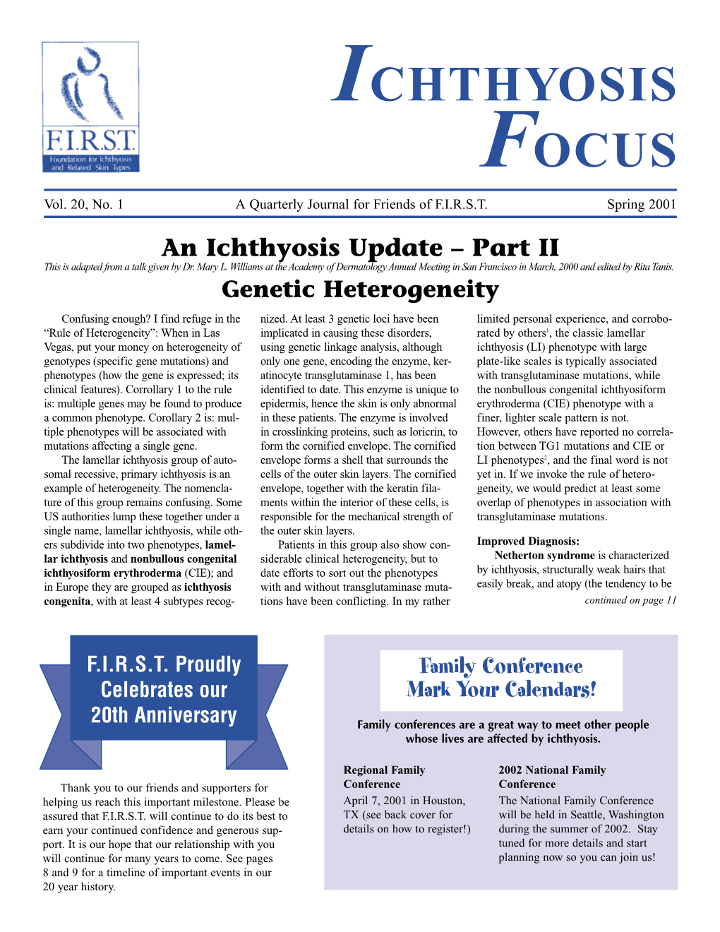 ICHTHYOSIS FOCUS Vol