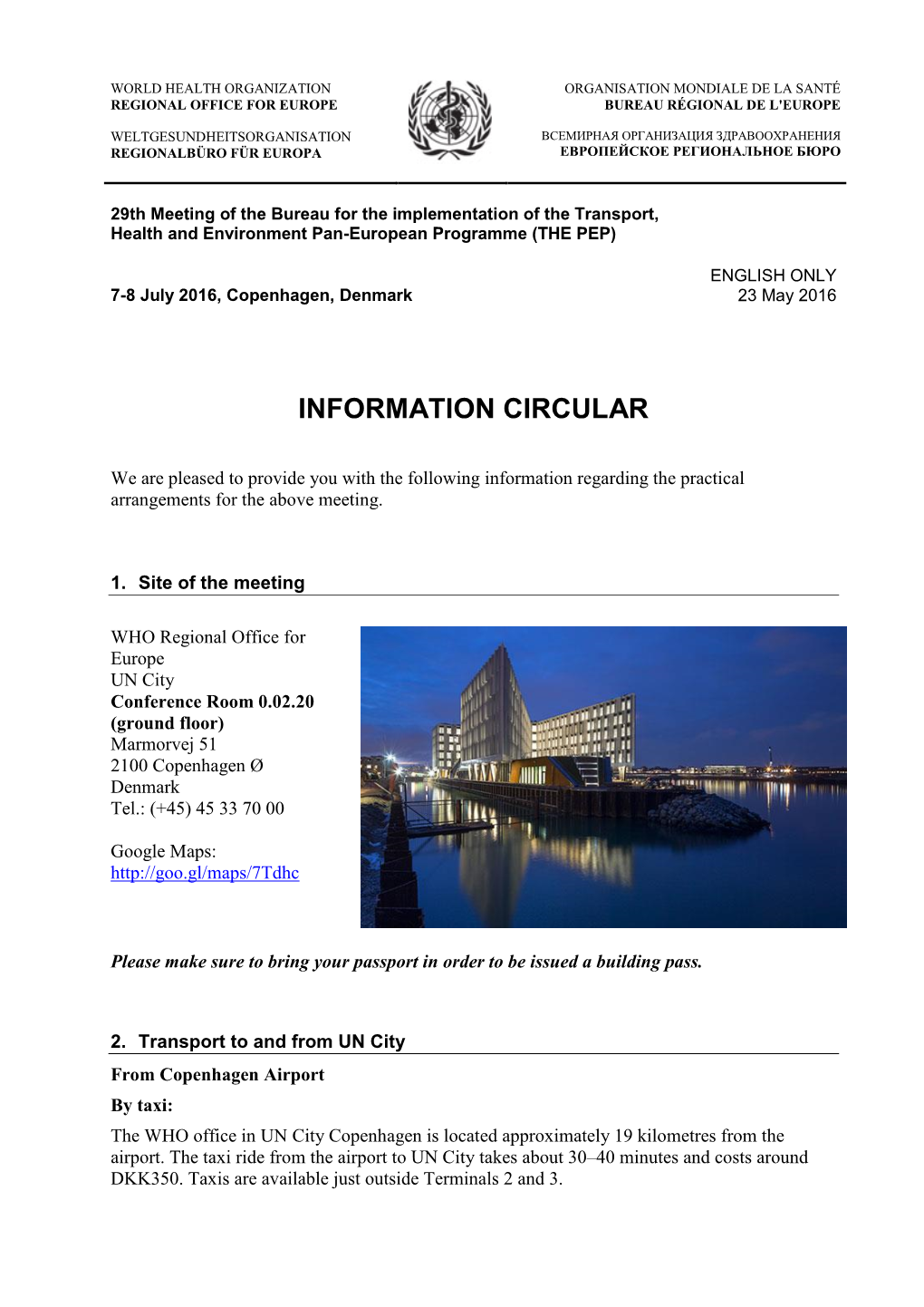 Information Circular/Reg. Form