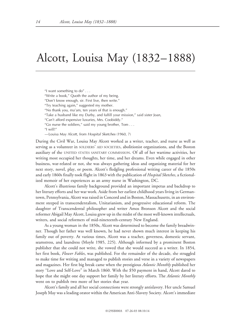 Alcott, Louisa May (1832–1888)