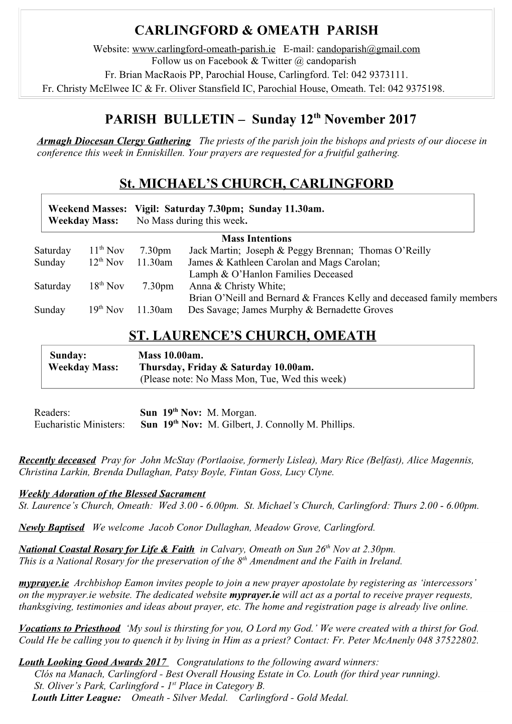 Carlingford & Omeath Parish