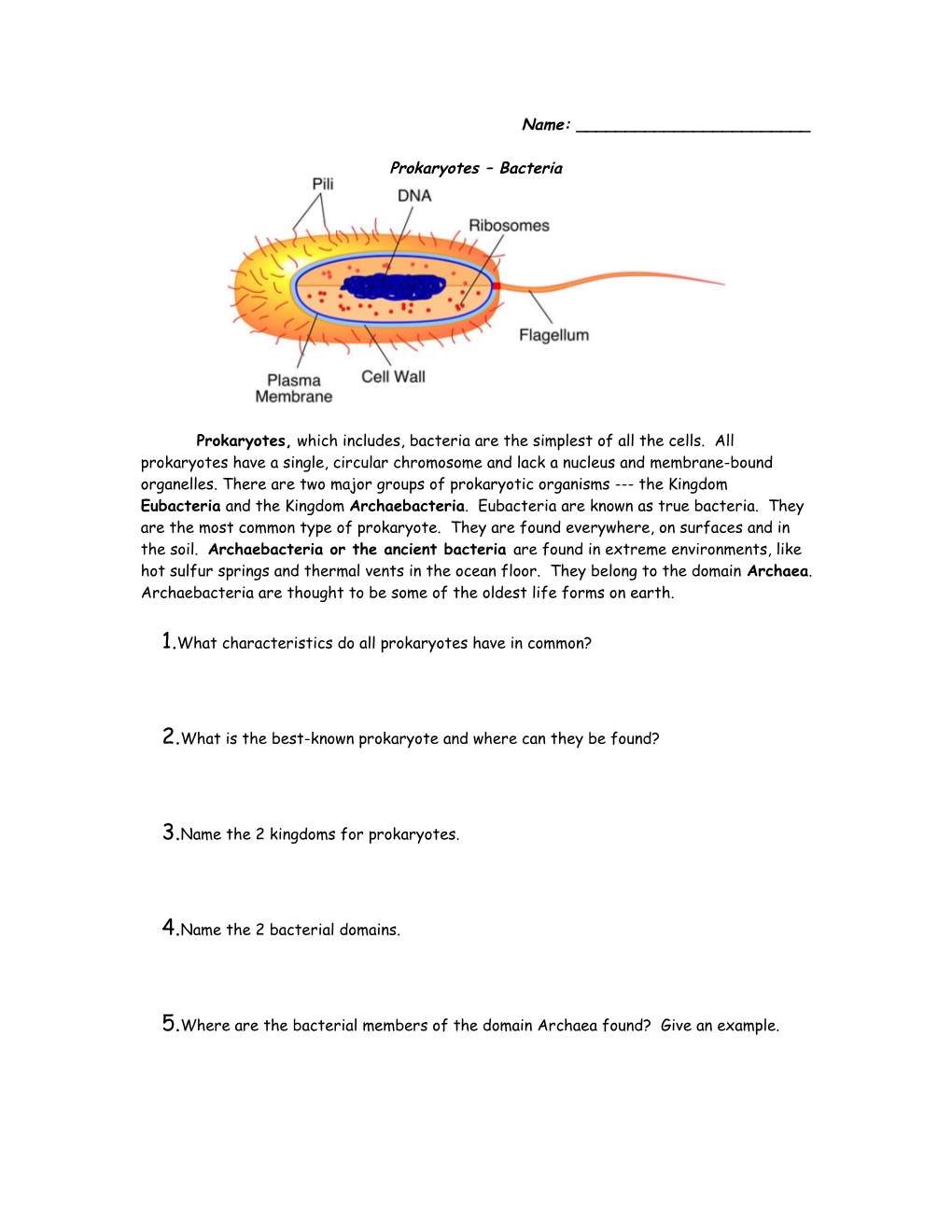 1.What Characteristics Do All Prokaryotes Have in Common?