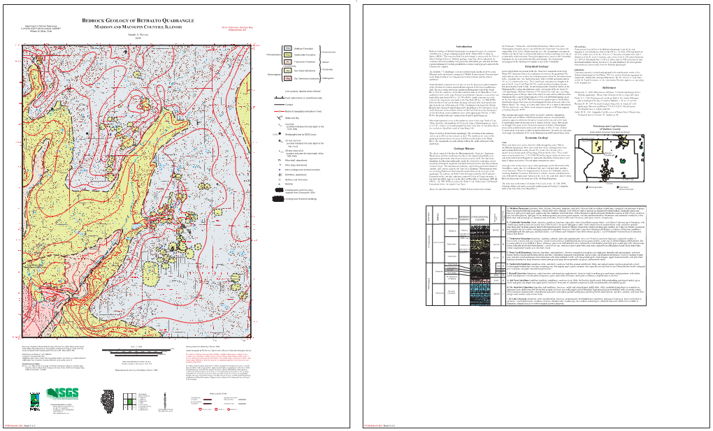 Bedrock Geology of Bethalto Quadrangle