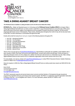 Take a Swing Against Breast Cancer!