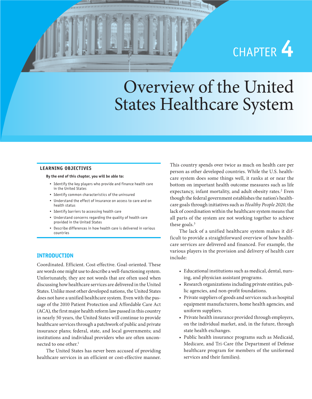 Overview of the United States Healthcare System