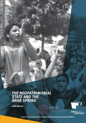 Book: the Neopatrimonial State and the Arab Spring