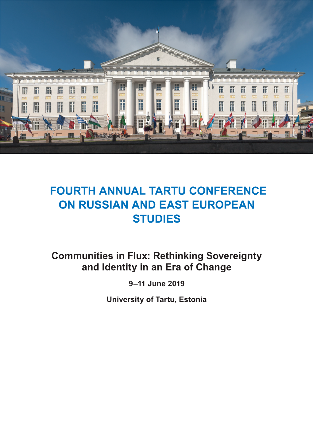 Print Programme of the 2019 Conference