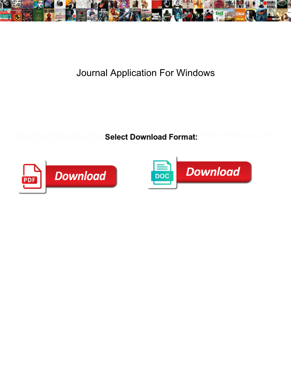 Journal Application for Windows