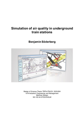 Simulation of Air Quality in Underground Train Stations