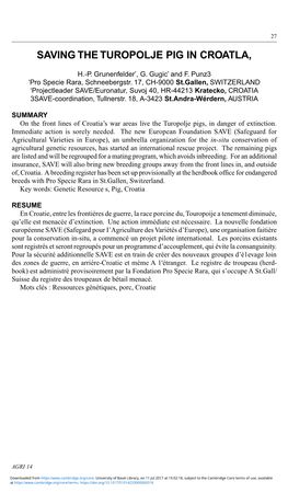 Animal Genetic Resources Information Bulletin