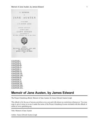 Memoir of Jane Austen, by James Edward 1