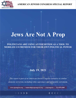 Jews Are Not a Prop