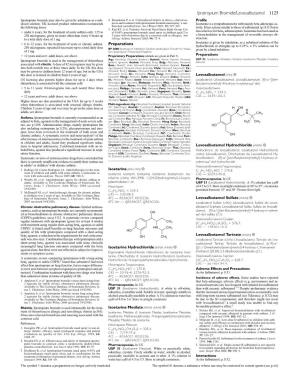 Ipratropium Bromide/Levosalbutamol 1125 Ipratropium Bromide May Also Be Given by Inhalation As a Neb- 4