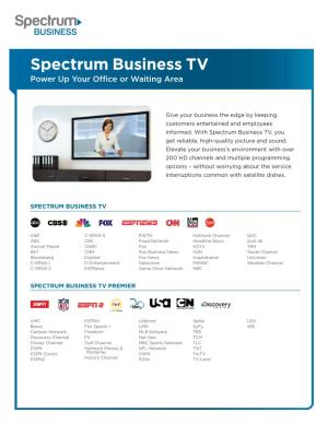 Spectrum Business TV Power up Your Office Or Waiting Area