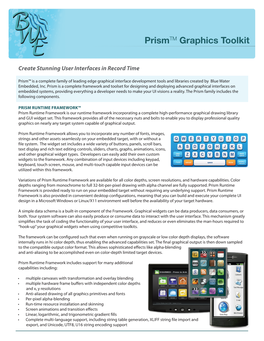 Prismtm Graphics Toolkit
