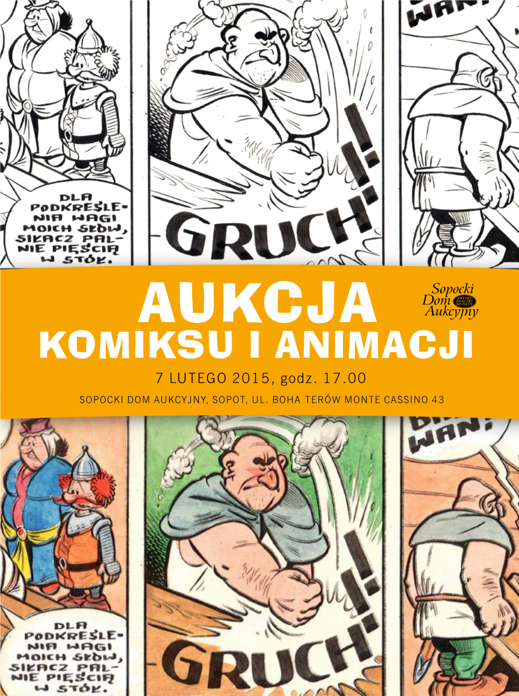 Aukcja Komiksu I ANIMACJI 7 Lutego 2015, Godz