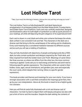 Lost Hollow Tarot