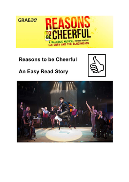 Reasons to Be Cheerful an Easy Read Story