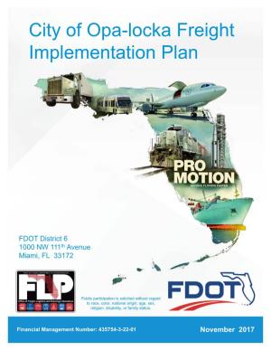 City of Opa-Locka Freight Implementation Plan