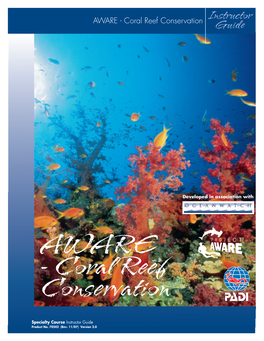 AWARE Coral Reef Conservation Specialty Course Instructor Guide