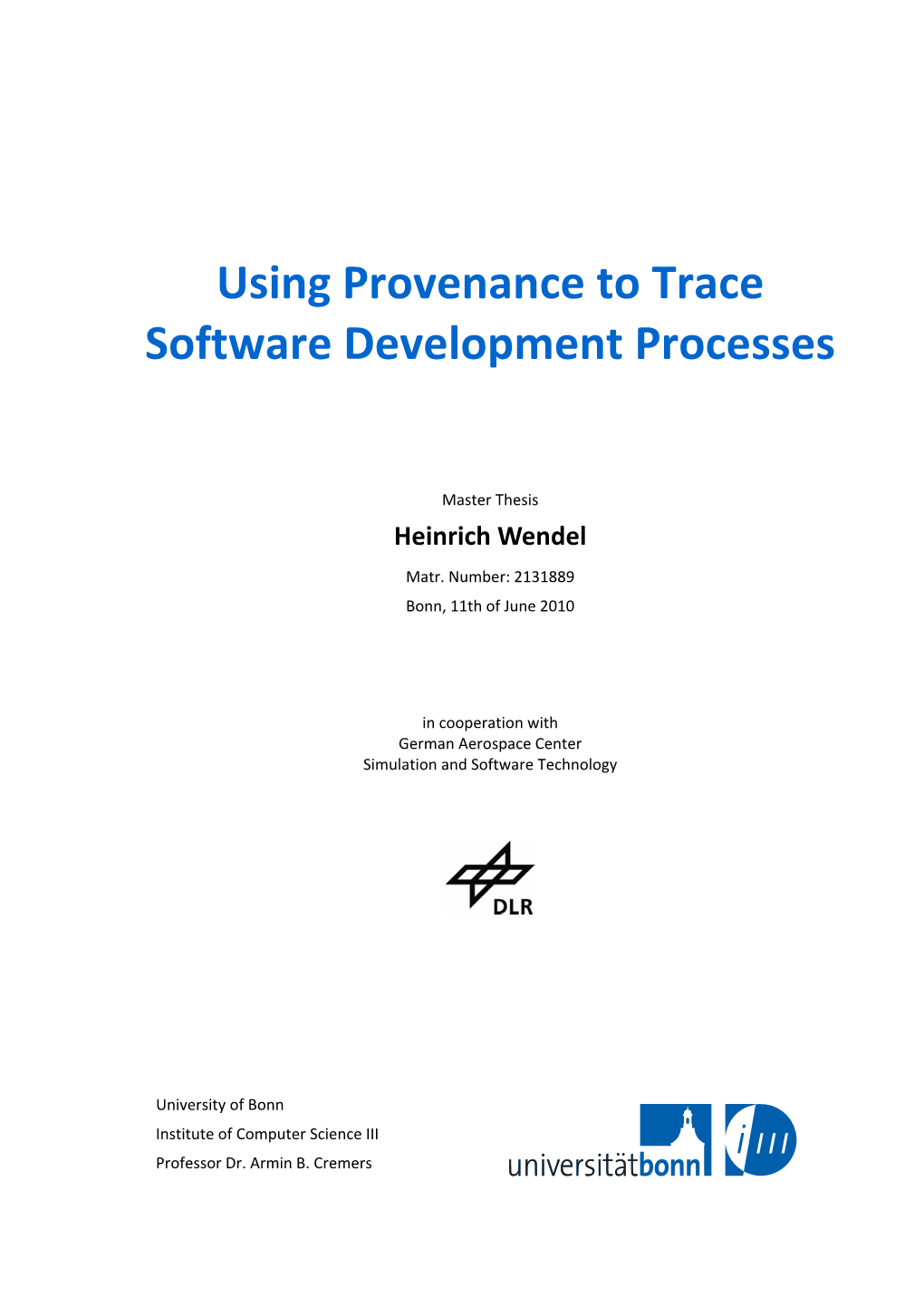 Using Provenance to Trace Software Development Processes