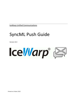 Syncml Push Guide