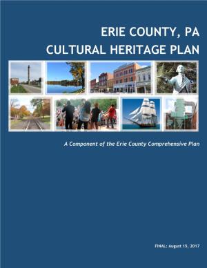 Erie County, Pa Cultural Heritage Plan
