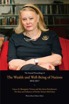 Annual Proceedings of the Wealth and Well-Being of Nations