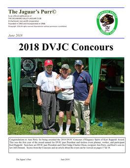 2018 DVJC Concours