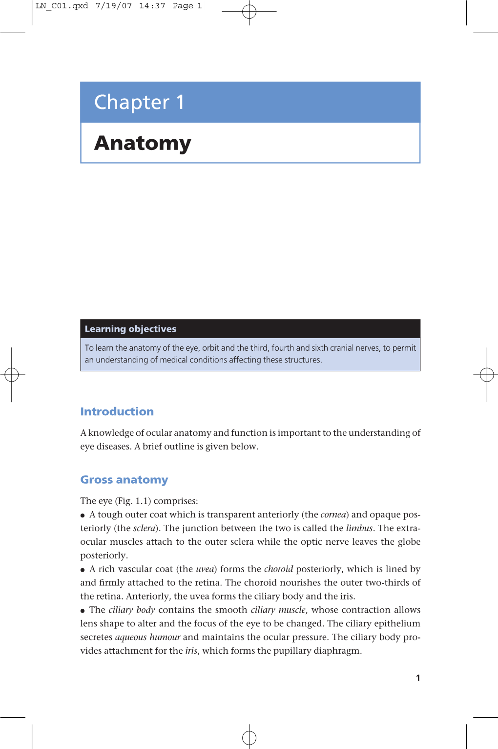 Chapter 1 Anatomy