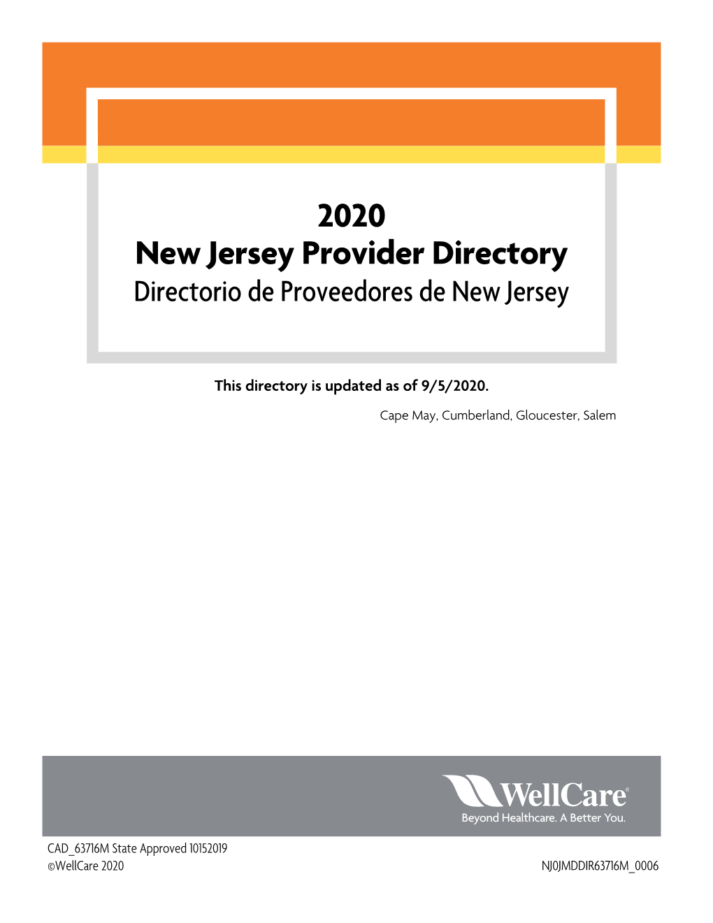 2020 New Jersey Provider Directory Directorio De Proveedores De New Jersey