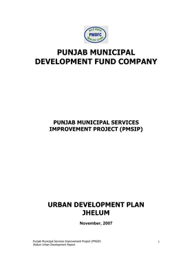 Urban Development Plan Jhelum
