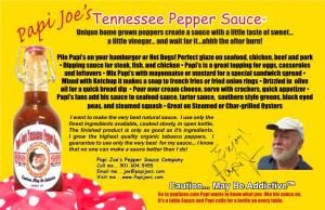 Papi Joe's Tennessee Pepper Sauce