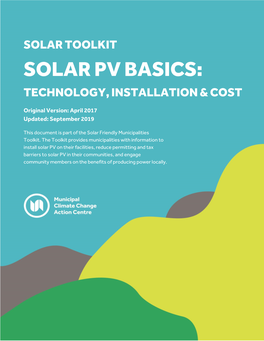Solar PV Basics: Technology, Installation and Cost