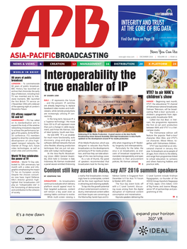 Interoperability the True Enabler of IP