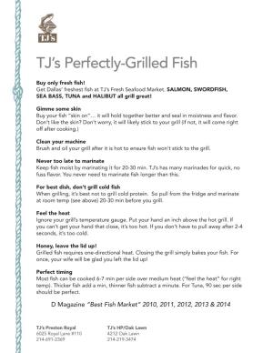 TJ's Perfectly-Grilled Fish